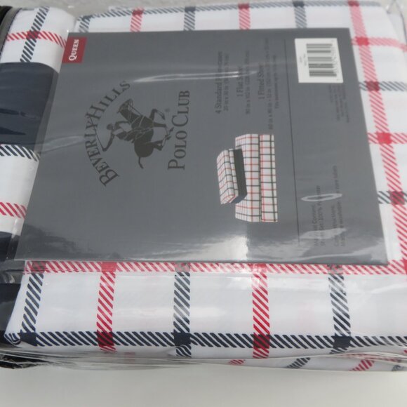Amazon.com: Beverly Hills Polo Club - Queen Bedding Set  6 piece Beverly Hills Striped Polo Club Sheet Set